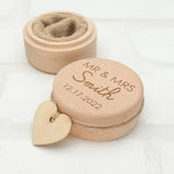 Personalized Rustic Wedding Ring Box Wooden Ring Holder