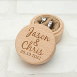 Personalized Rustic Wedding Ring Box Wooden Ring Holder