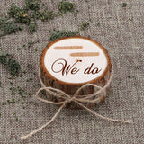 Personalized Rustic Wedding Wood Ring Box Holder Your Names and Date