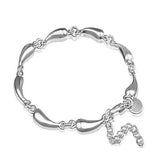 Personalized Pear Bracelet with Initial Charm