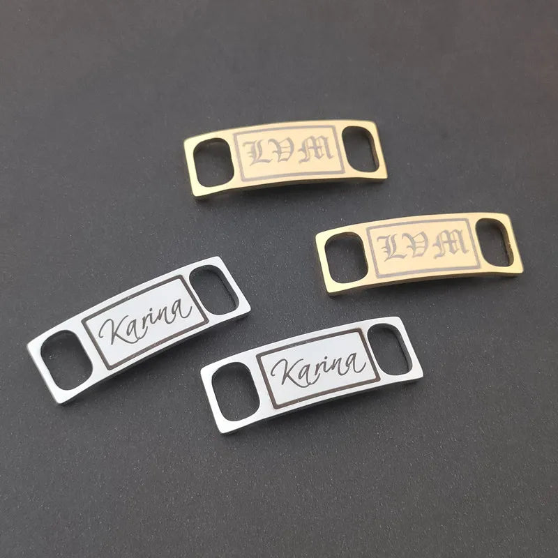 Custom Stainless Steel Shoe Tag Nameplate for Women Men