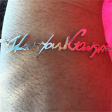 Personalized Stainless Steel Signature Bracelet Pendant