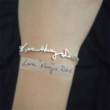 Personalized Stainless Steel Signature Bracelet Pendant