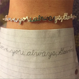 Personalized Stainless Steel Signature Bracelet Pendant