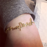 Personalized Stainless Steel Signature Bracelet Pendant