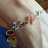 Personalized Stainless Steel Signature Bracelet Pendant