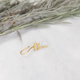 Custom Name Dangle Earrings, Personalized Nameplate Drop Earrings