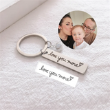 Custom Handwriting Projection Keychain Personalized Photo Pet Memorial Gift