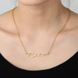 Handwritten Name Necklace Personalized Stainless Steel Charm Pendant