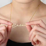 Handwritten Style Name Necklace Personalized Signature Name Jewelry