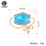 Alloy Mask Corsage Rhinestone Brooch
