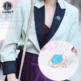 Alloy Mask Corsage Rhinestone Brooch