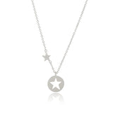 Personalized Star Necklace 100% Sterling Silver Pendant Chain S925