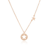 Personalized Star Necklace 100% Sterling Silver Pendant Chain S925
