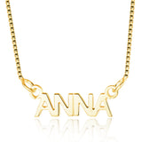 Personalized Style Name Necklace 925 Sterling Silver Pendant