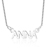 Personalized Style Name Necklace 925 Sterling Silver Pendant