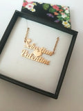 Personalized Heart Necklace Stainless Steel Name Necklace