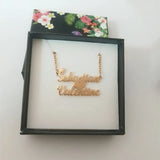 Personalized Heart Necklace Stainless Steel Name Necklace