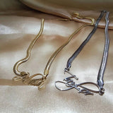 Personalized Snake Chain Name Necklace Stainless Steel Letter Choker Couple