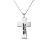 Custom Soccer Cross Necklace Engraved Copper Pendant Number Jesus Jewelry
