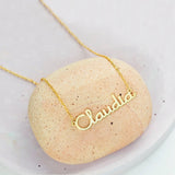 Personalized Stainless Steel Name Necklace - Dainty Plated Necklace