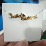 Personalized Heart Necklace Two Nameplate Jewelry
