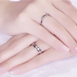 Custom Stainless Steel Forever Love Ring - 2pcs/pair