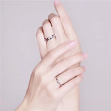Custom Stainless Steel Forever Love Ring - 2pcs/pair