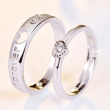 Custom Stainless Steel Forever Love Ring - 2pcs/pair