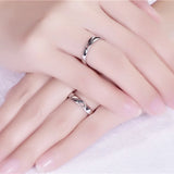 Personalized Angel Wings Wedding Rings 2pcs/pair