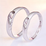 Personalized Angel Wings Wedding Rings 2pcs/pair