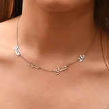 Personalized Stainless Steel Arabic Name Necklaces For Women Men