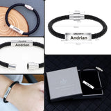 Custom Rope Bracelet With Magnetic Buckle for Men