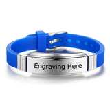 Customized Stainless Steel Bracelets Punk Jewelry