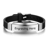Customized Stainless Steel Bracelets Punk Jewelry