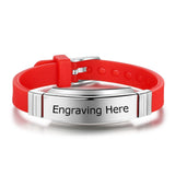 Customized Stainless Steel Bracelets Punk Jewelry