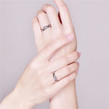 Personalized Stainless Steel Bridesmaid Gift - Knot Ring Set