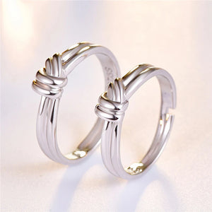 Personalized Stainless Steel Bridesmaid Gift - Knot Ring Set