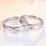 Personalized Stainless Steel Bridesmaid Gift - Knot Ring Set