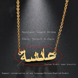 Personalized Stainless Steel Choker Arabic Name Necklace