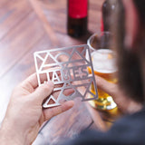 Personalized Stainless Steel Coaster Bottle Opener