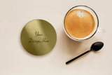 Custom Logo Stainless Steel Coaster - Perfect Gift for Family Restaurant
