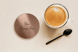 Custom Logo Stainless Steel Coaster - Perfect Gift for Family Restaurant