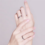 Personalized Stainless Steel Constellation Couple ring Wedding Ring