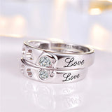 Personalized Constellation Couple Ring Set, 2pcs/pair