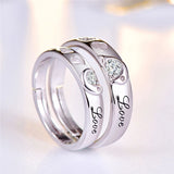 Personalized Constellation Couple Ring Set, 2pcs/pair