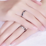Personalized Constellation Couple Ring Set, 2pcs/pair