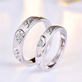 Personalized Constellation Couple Ring Set, 2pcs/pair