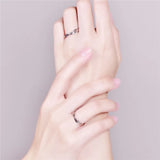 Personalized Stainless Steel Cross Couples Rings