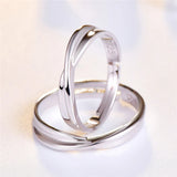 Personalized Stainless Steel Cross Couples Rings